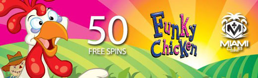 2021 offer 50 free spins from Miami Club Casino 